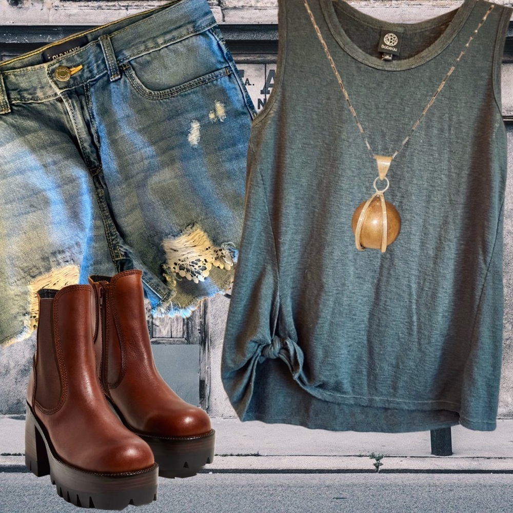 bobeau•burnout side tie tank